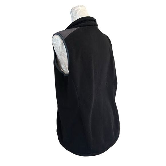 LL Bean Vest Mens Medium Black Fleece Polartec Windbloc Full Zip Outdoor 248583 - Picture 14 of 15